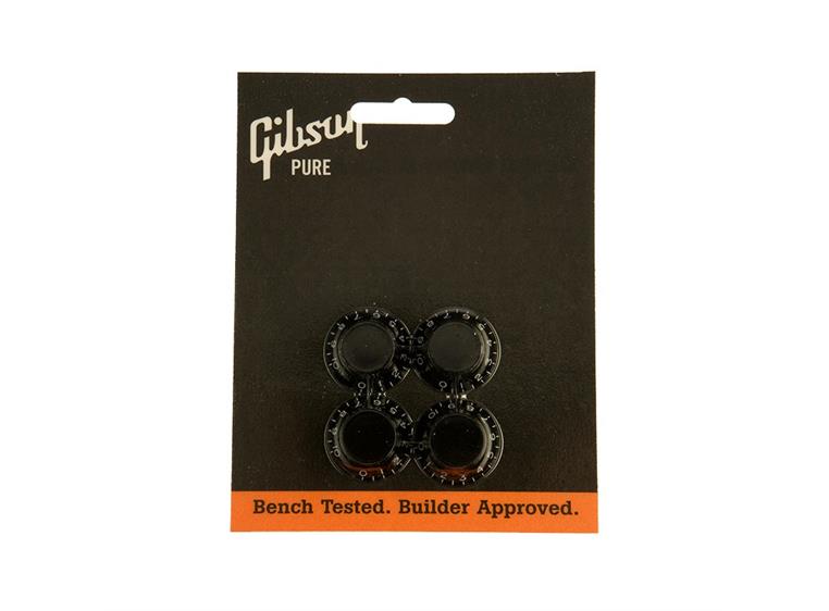 Gibson S & A PRHK-010 Volume/tone knobs 4-pack Black